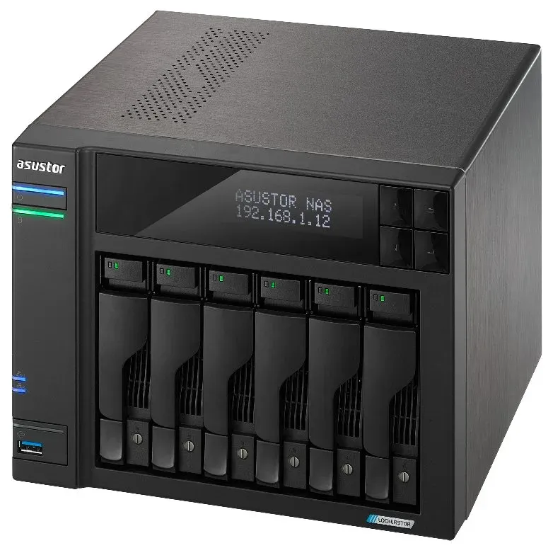 Asustor NAS AS6706T v2 / 6x 2,5"/3,5" SATA III/ Celeron N5105 2.0 GHz/ 8GB/ 2x 5GbE/ 4x M.2/ 2x USB 3.2/ HDMI