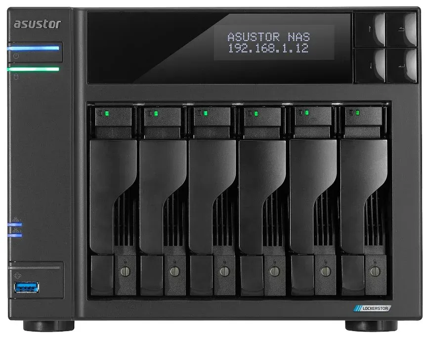 Asustor NAS AS6706T v2 / 6x 2,5"/3,5" SATA III/ Celeron N5105 2.0 GHz/ 8GB/ 2x 5GbE/ 4x M.2/ 2x USB 3.2/ HDMI