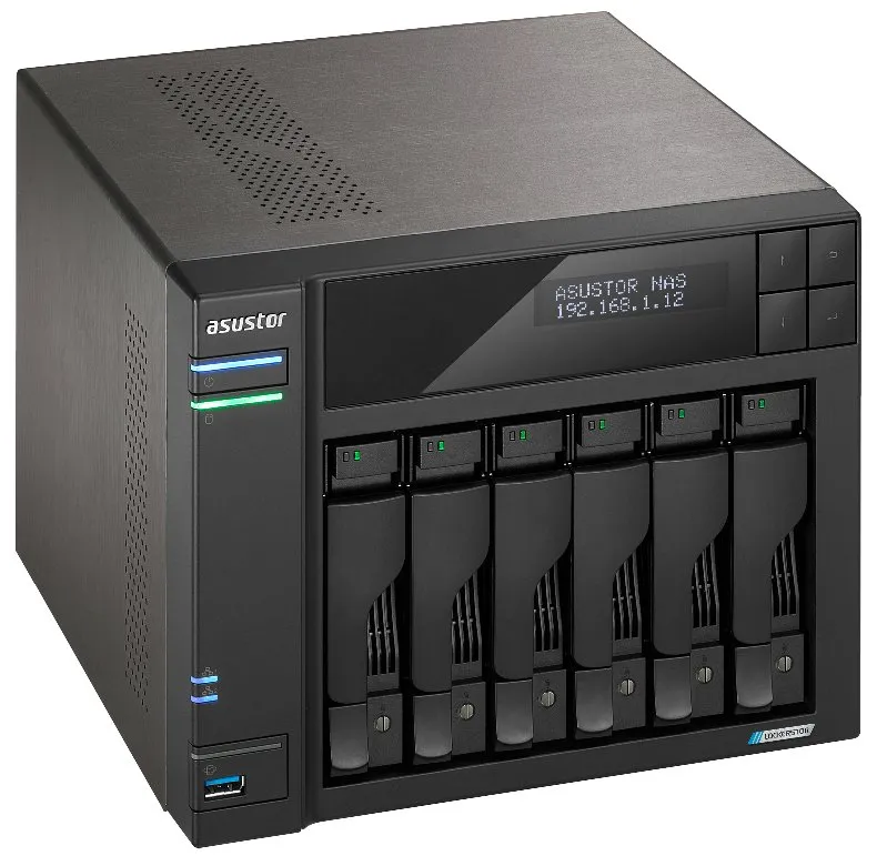 Asustor NAS AS6706T v2 / 6x 2,5"/3,5" SATA III/ Celeron N5105 2.0 GHz/ 8GB/ 2x 5GbE/ 4x M.2/ 2x USB 3.2/ HDMI