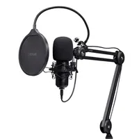 TRUST mikrofon GXT270 Emita II s nastavitelným ramenem, USB-C, černá