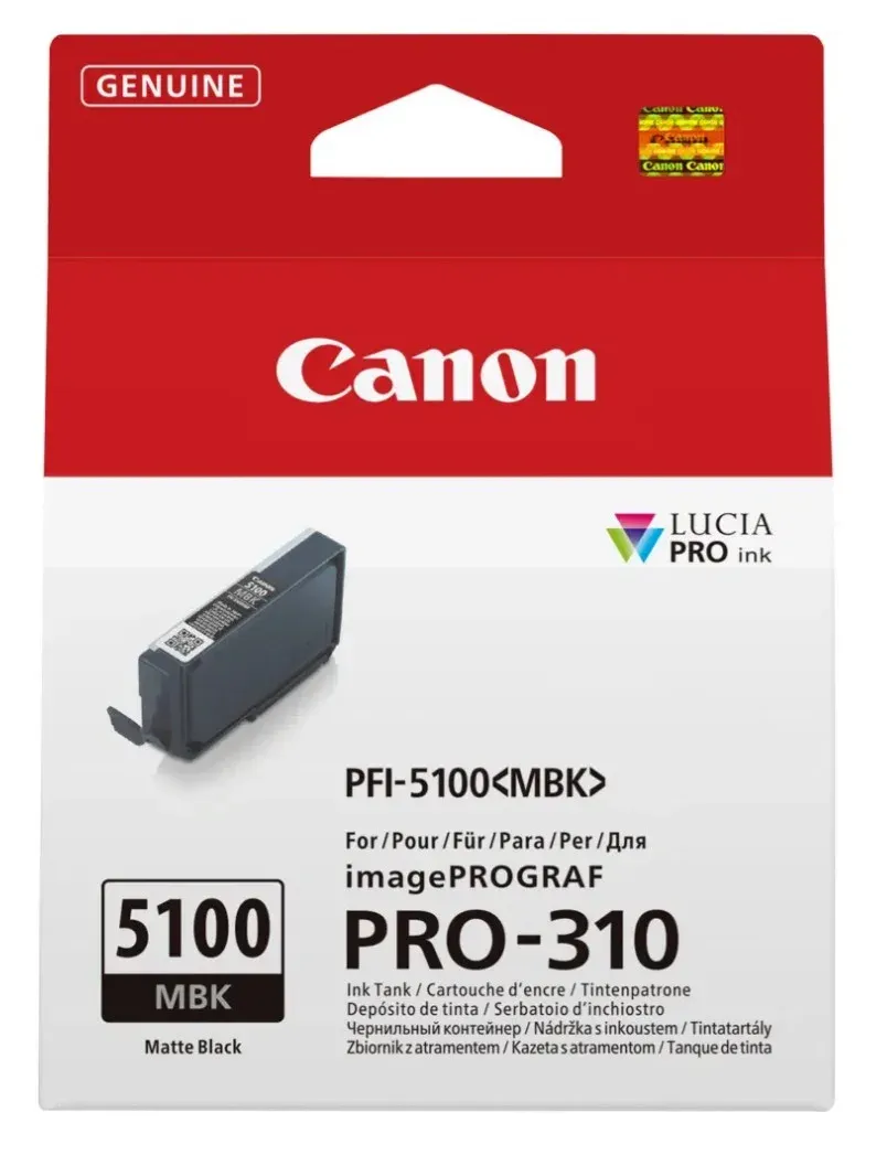 Canon cartridge PFI-5100MBK matně černá cartridge pro ImagePROGRAF PRO-310