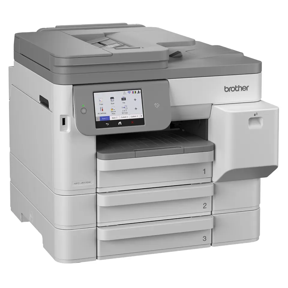 Brother MFC-J5117DW – barevná inkoustová multifunkce A4 4 v 1 s faxem, duplex, ADF, 3 zásobníky, LAN a Wi-Fi