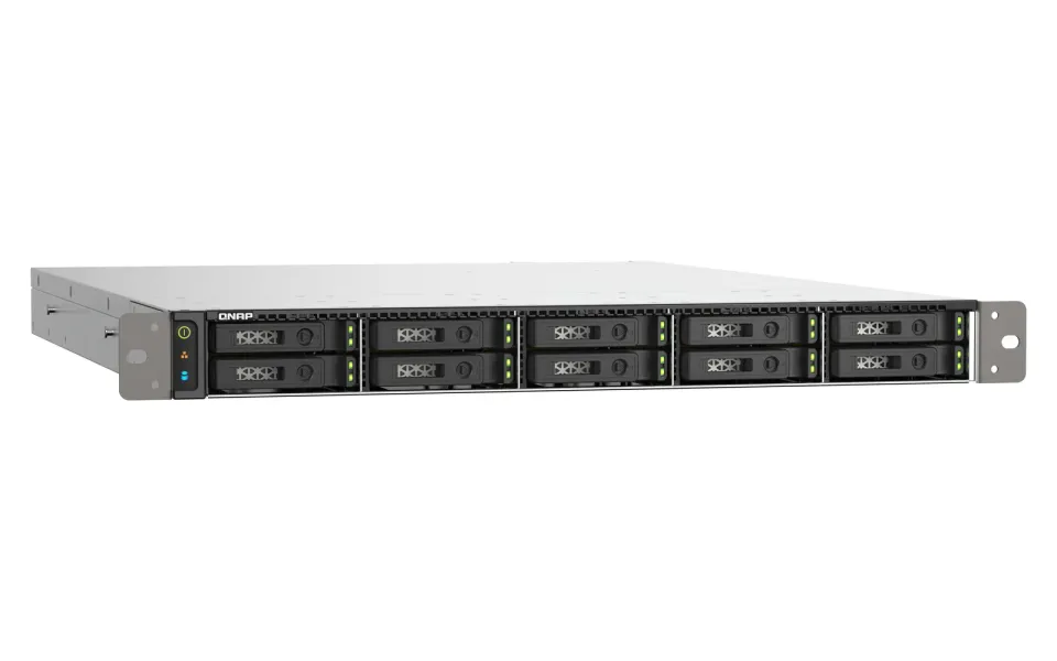 QNAP TS-h1090FU-7232P-64G (AMD EPYC, 64GB ECC RAM, 10x 2,5" U.2/SATA, 2x PCIe, 2x 2,5GbE, 2x 25GbE)