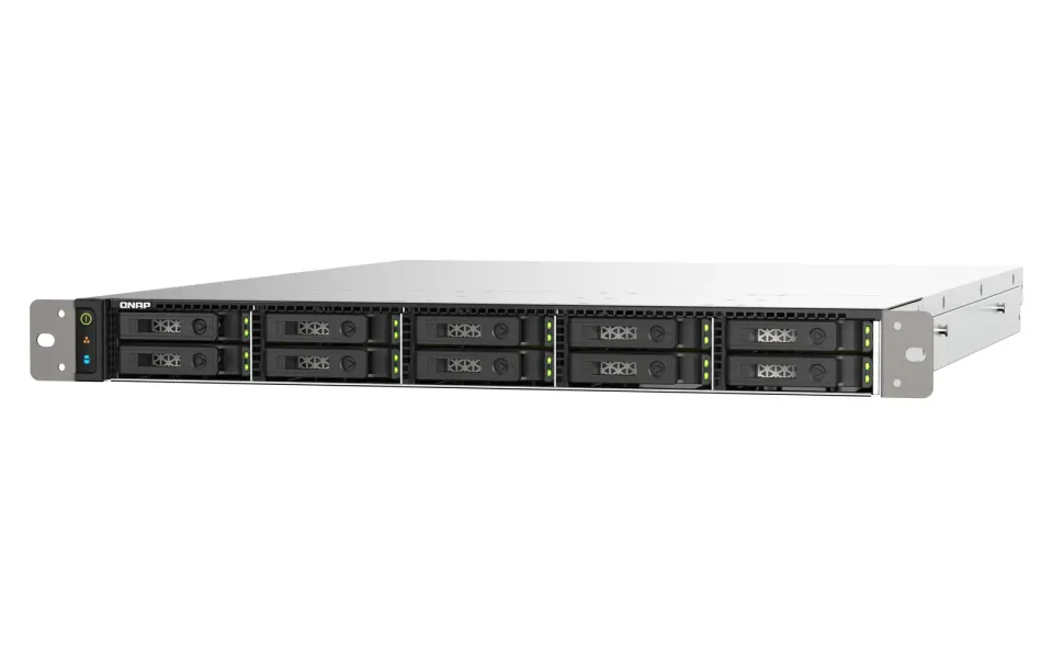 QNAP TS-h1090FU-7232P-64G (AMD EPYC, 64GB ECC RAM, 10x 2,5" U.2/SATA, 2x PCIe, 2x 2,5GbE, 2x 25GbE)