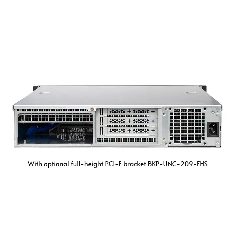 CHIEFTEC skříň Rackmount 2U mATX/ATX, UNC-209S-B, 400W PSU, Black
