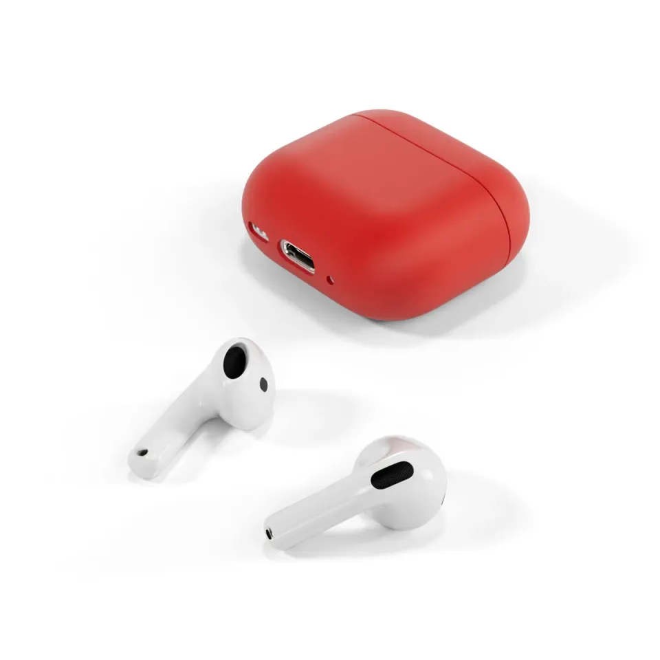 Epico silikonové pouzdro pro AirPods 4 - červená
