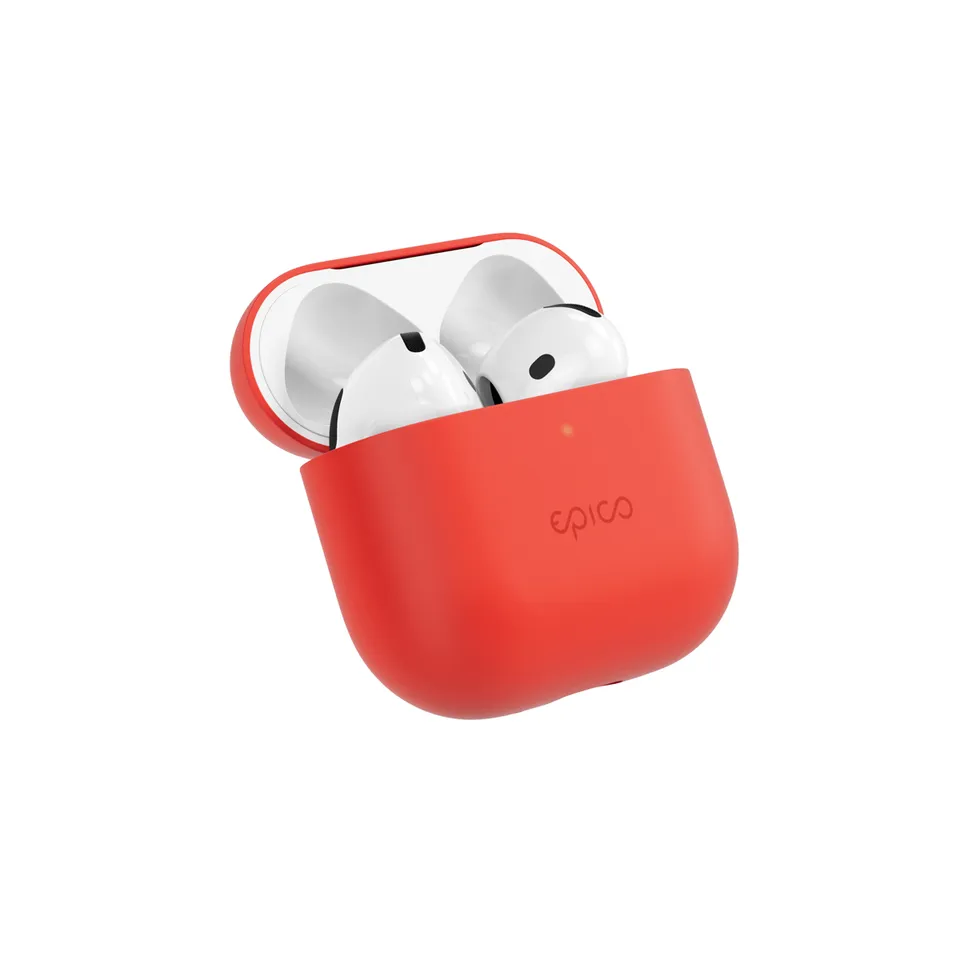 Epico silikonové pouzdro pro AirPods 4 - červená