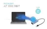i-Tec USB3.0 METAL Gigabit Ethernet 10/100/1000 adaptér, LED, RJ45