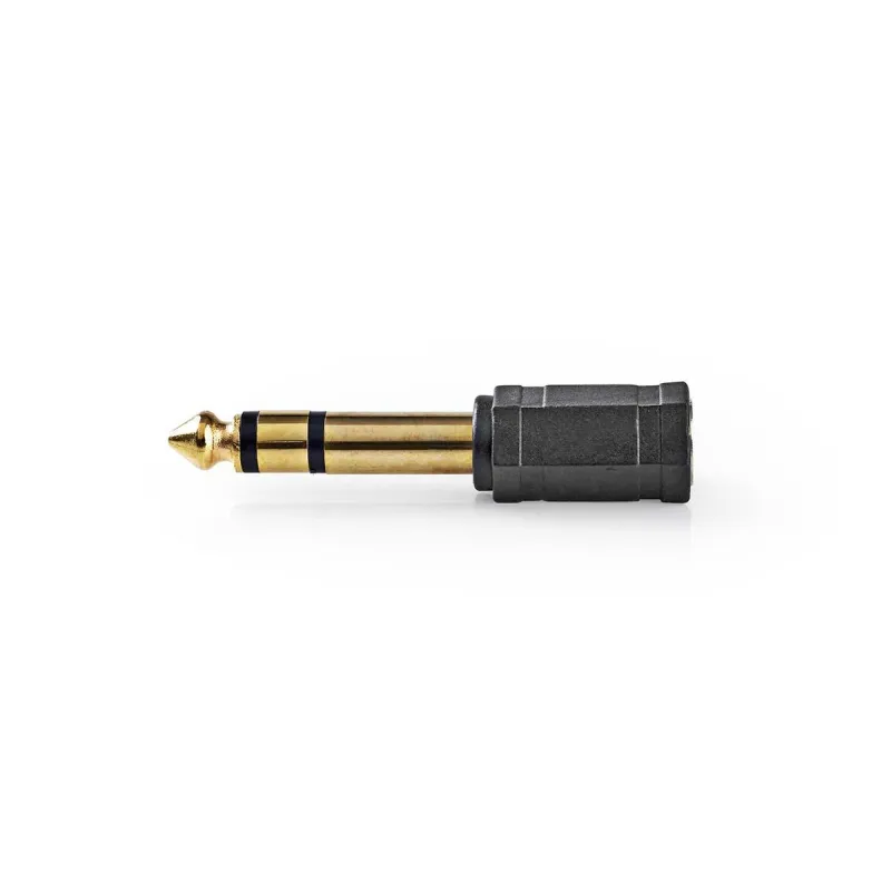 Nedis CAGP23930BKG - Stereofonní audioadaptér | 6,35mm Zástrčka – 3,5mm Zásuvka