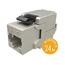 Solarix MULTIPACK 24 ks - keystone CAT5E STP RJ45 samořezný SXKJ-5E-STP-BK-SA