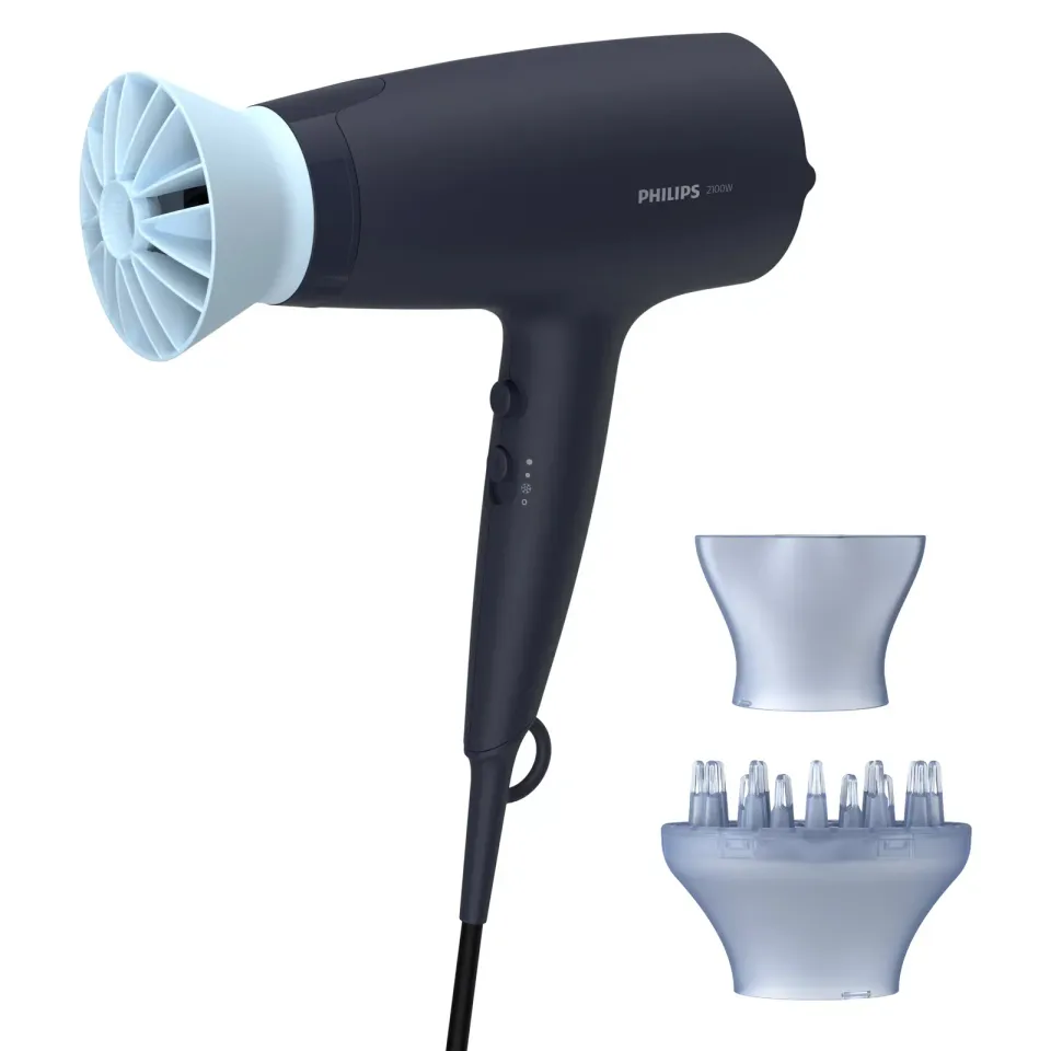 Philips BHD360/20 vysoušeč vlasů, 2100 W, ThermoProtect, ionizace, difuzér, Cool Shot