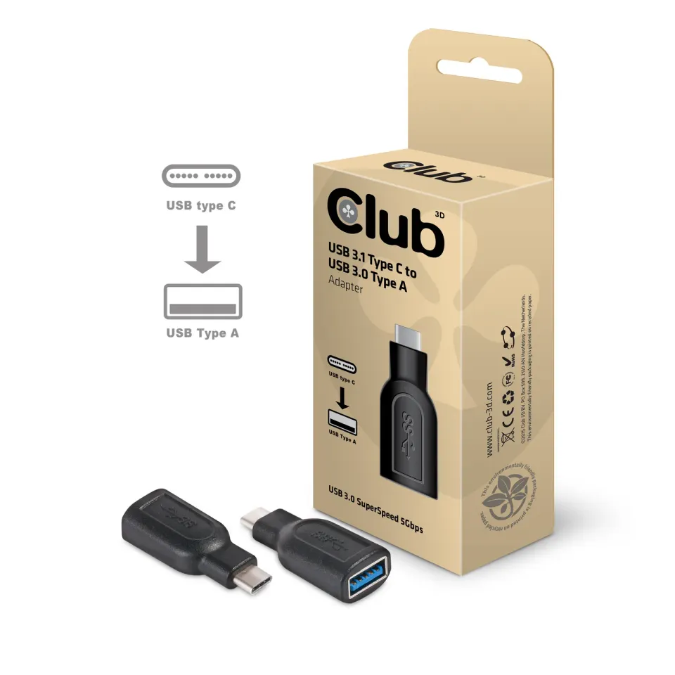 Club3D Redukce USB 3.1 typ C na USB 3.0 typ A (M/F)