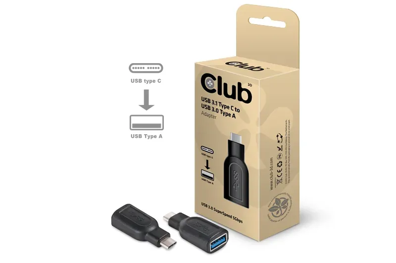 Club3D Redukce USB 3.1 typ C na USB 3.0 typ A (M/F)