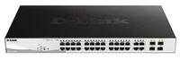 D-Link DGS-1210-24P 28-port Smart PoE Switch, 24x GbE PoE+, 4x RJ45/SFP, PoE 193W