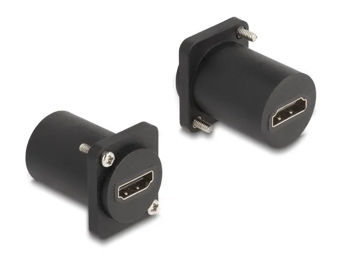 Delock Modul Typu D, ze zásuvky HDMI 8K 60Hz na zásuvku se šroubky, černá