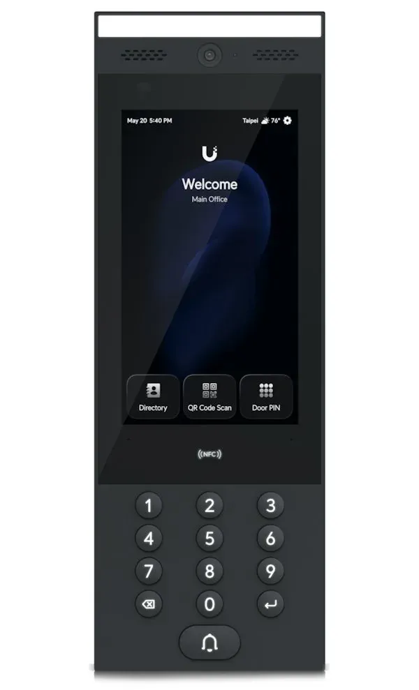 Ubiquiti UniFi Access G3 Intercom - Interkom, 2Mpx kamera, obousměrné audio, 7" dotykový displej, IP65 - Výpr...
