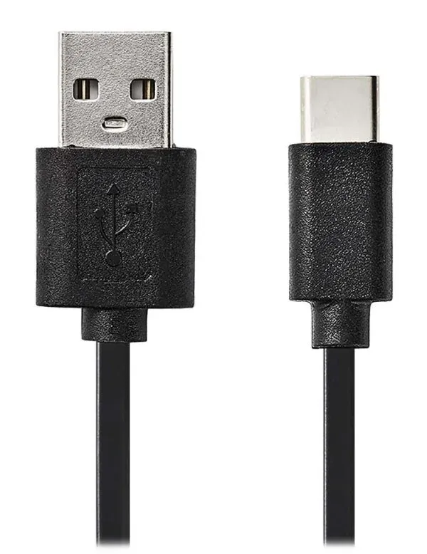 Nedis CCGB60600BK01 - USB 2.0 kabel | Typ-C Zástrčka - A Zástrčka | 0,1 m | Čern