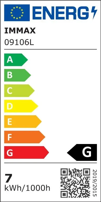 IMMAX LED stolní lampička LUMI/ Qi nabíjení/ 7W/ 300lm/ 12V/2A/ stmívatelná/ černá
