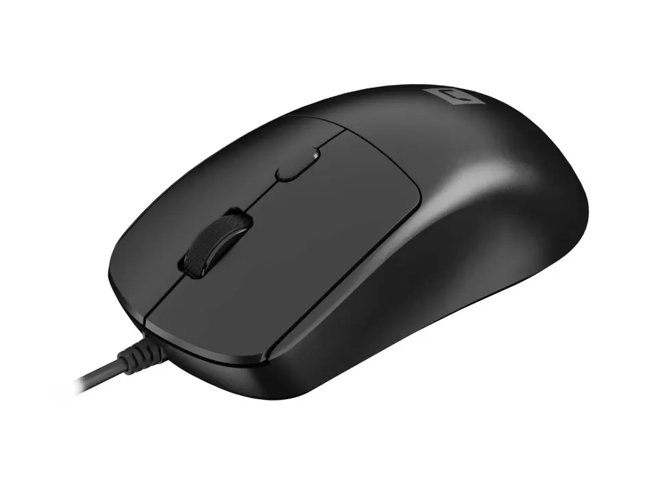 Natec laserová myš HAWK 2/Kancelářská/Laserová/2 400 DPI/Drátové USB-A/Černá