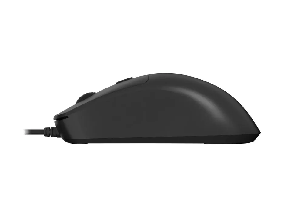 Natec laserová myš HAWK 2/Kancelářská/Laserová/2 400 DPI/Drátové USB-A/Černá