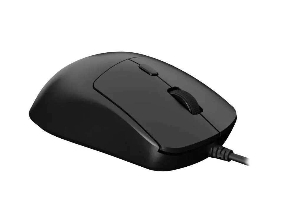 Natec laserová myš HAWK 2/Kancelářská/Laserová/2 400 DPI/Drátové USB-A/Černá