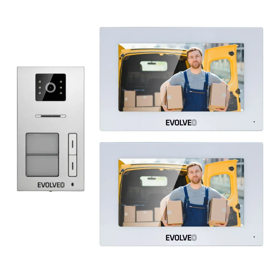 EVOLVEO DoorPhone AP2-2 drátový videotelefon pro dva byty s aplikací