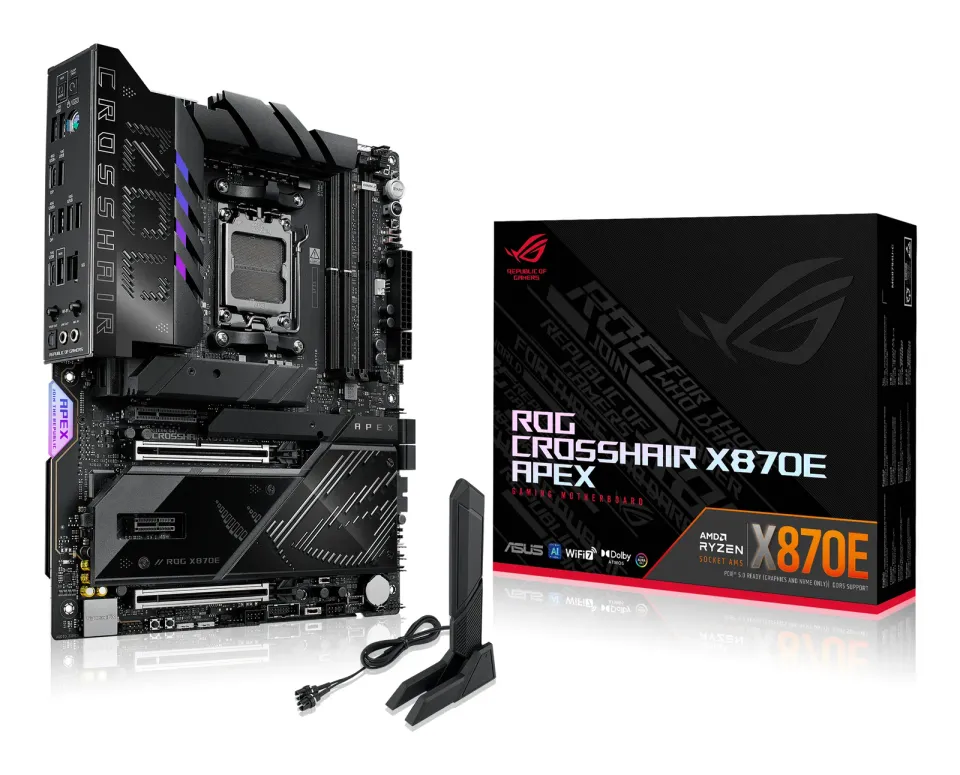 ASUS MB Sc AM5 ROG CROSSHAIR X870E APEX, AMD X870, 2xDDR5, 2xUSB4, WiFi