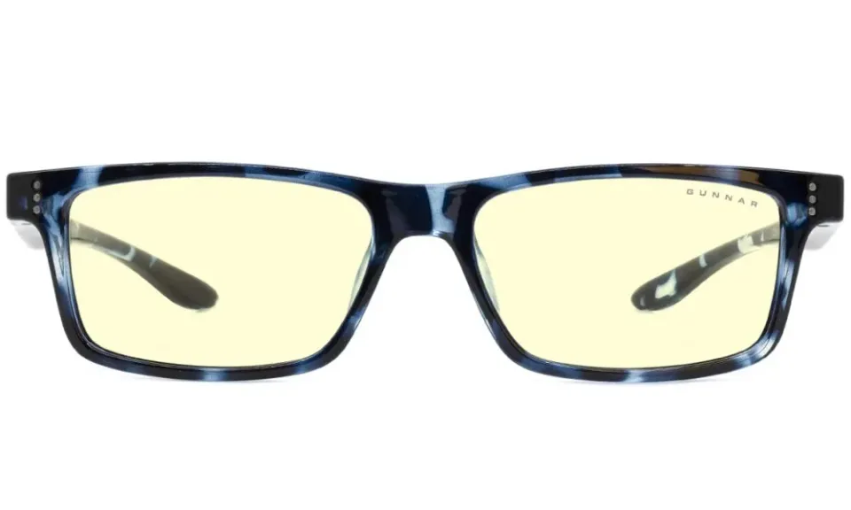GUNNAR kancelářske/herní brýle CRUZ KIDS LARGE (8-12) NAVY TORTOISE jantarová skla BLF 65 NATURAL focus