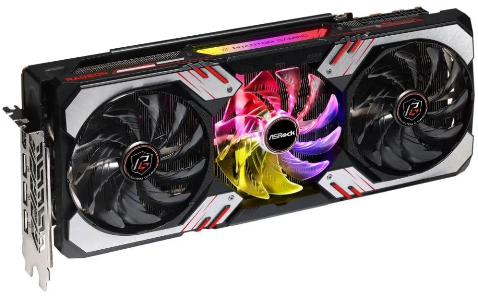 OPRAVENÉ - ASROCK AMD Radeon RX 6800 XT Phantom Gaming 16G OC / 16GB GDDR6 / PCI-E / 1x HDMI / 3x DP / ARGB LED