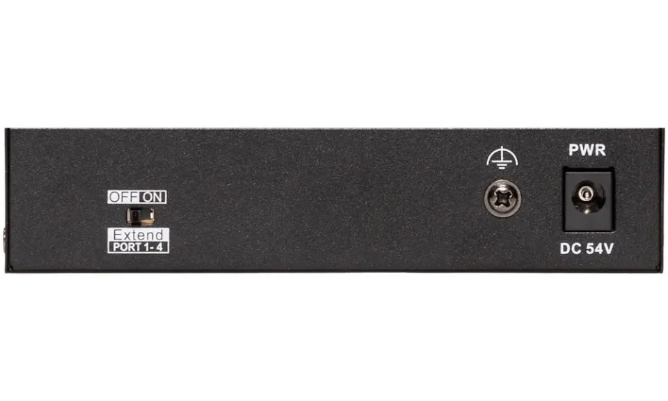 HiLook Powered by HIKVISION switch NS-0106P-45(B)/ 4x port/ 10/100 Mbps RJ45 ports PoE / 2x 100 Mbps uplink