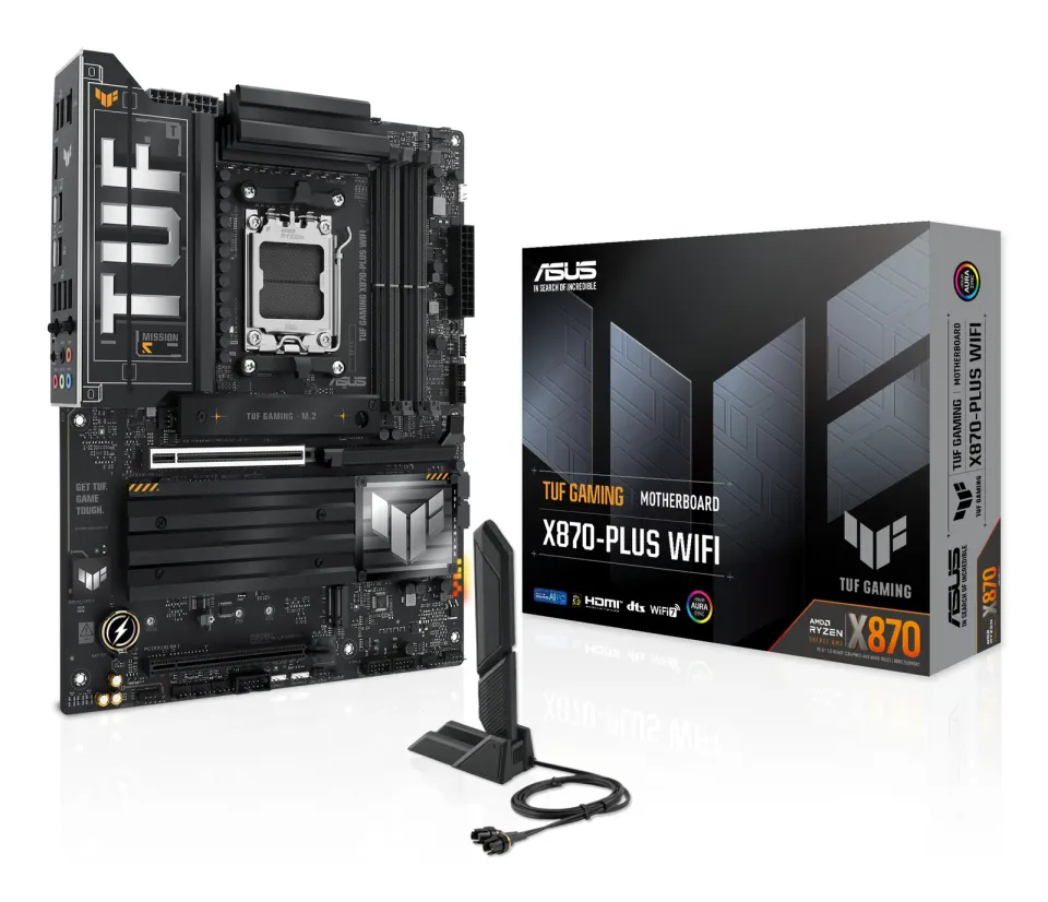 ASUS MB Sc AM5 TUF GAMING X870-PLUS WIFI, AMD X870, 4xDDR5, 1xHDMI, 2xUSB4, WiFi