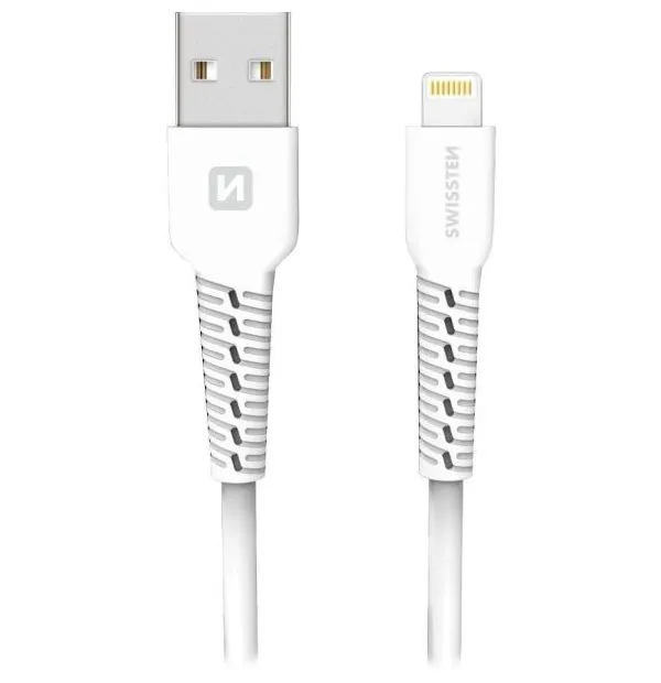 Swissten datový kabelusb/lightning bílý 1,2m (samoprodavač)