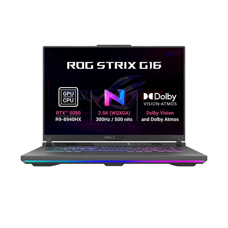 ASUS ROG Strix G16/G614PW-TS086Z/R9-8940HX/16"/2560x1600/16GB/1TB/RTX 5080/bez OS/Gray/2R
