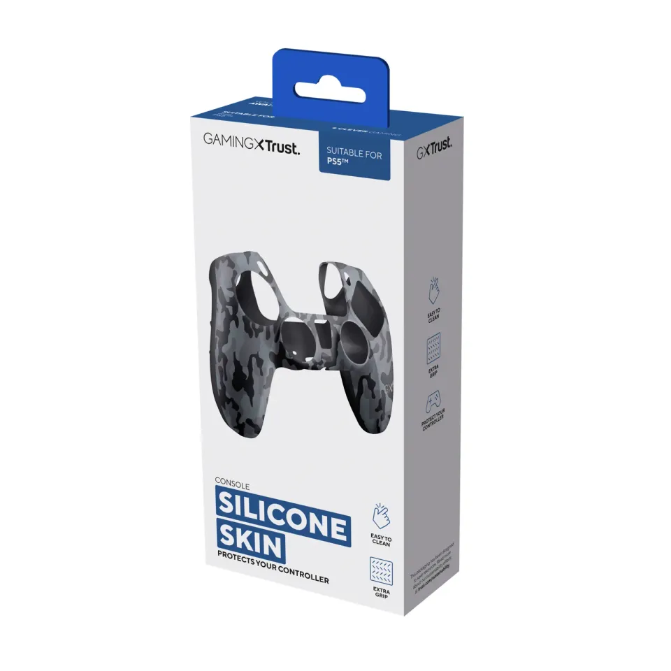 TRUST Obal na ovladač GXT 748 Controller Silicone Sleeve PS5, black camo