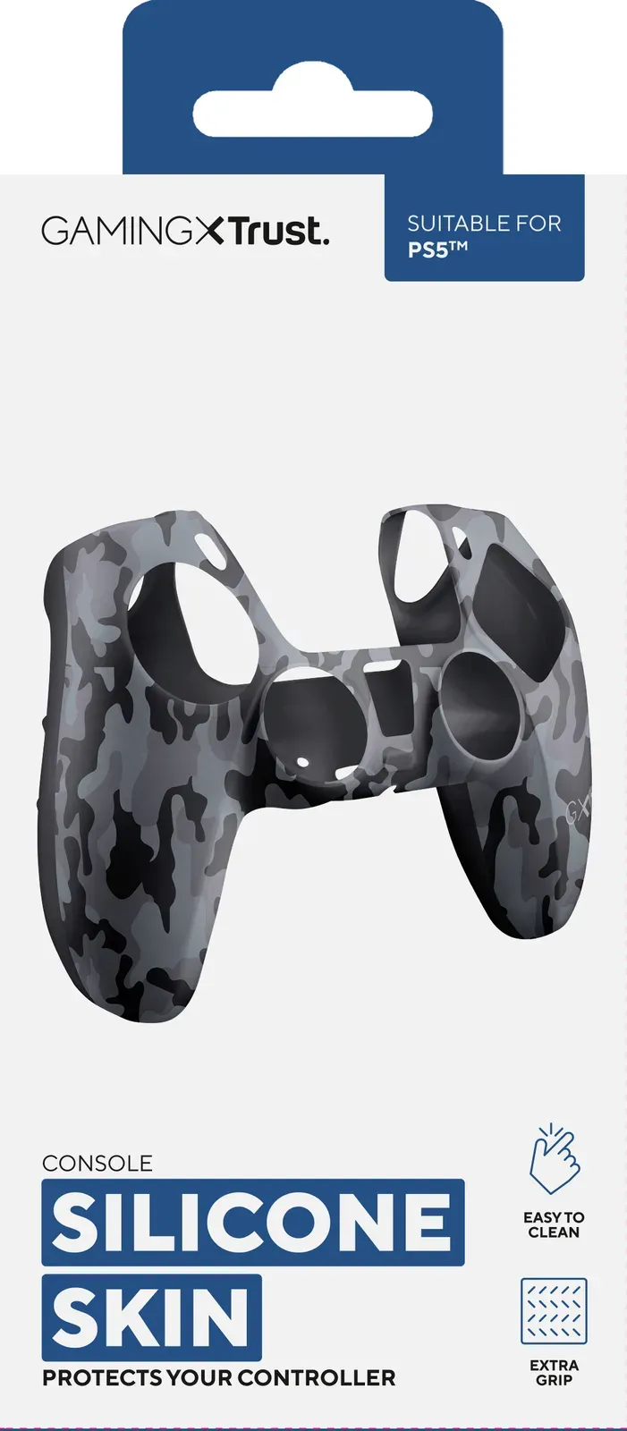 TRUST Obal na ovladač GXT 748 Controller Silicone Sleeve PS5, black camo