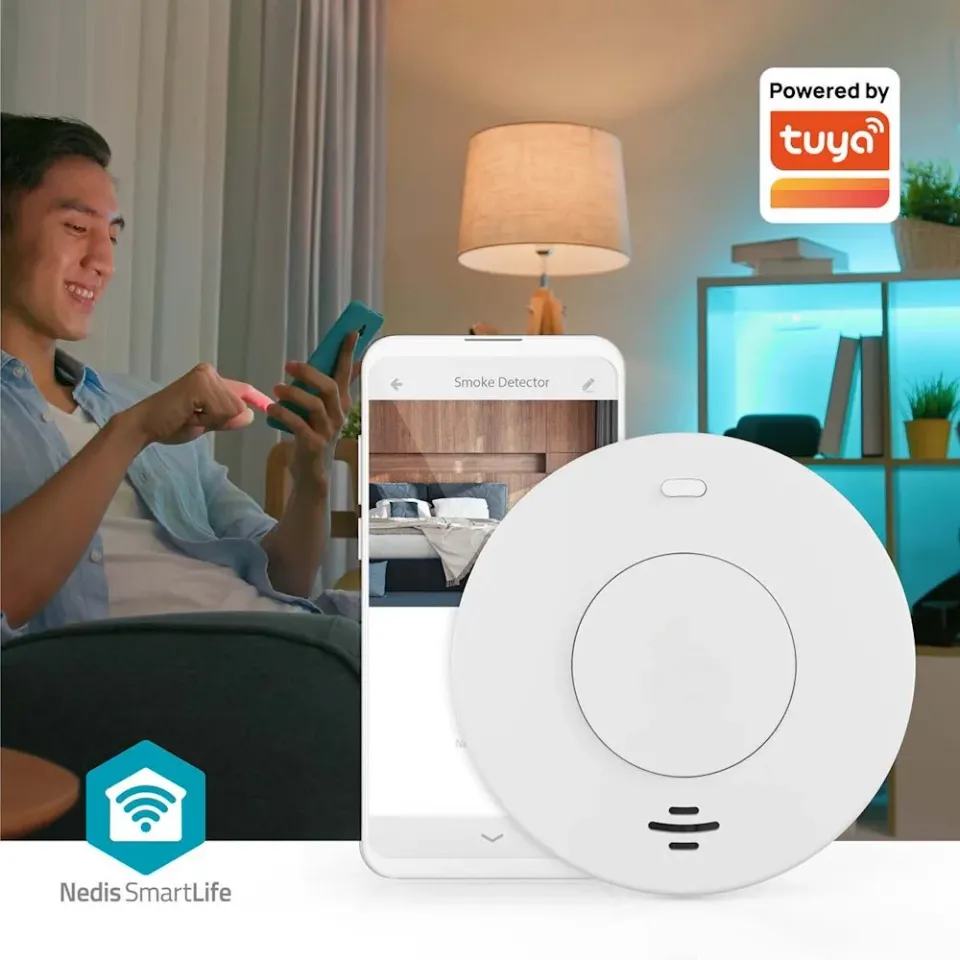 Nedis WIFIDS30WT SmartLife Detektor Kouře| Napájení z baterie | Životnost snímač