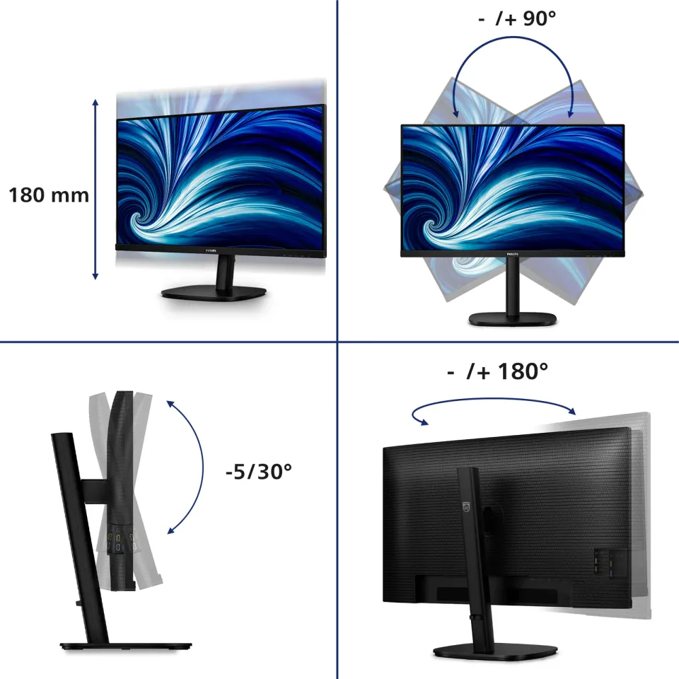 Philips LCD 32B2N3500 31,5" IPS/2560x1440@100Hz/4ms/350cd/2xHDMI/DP/4xUSB/Repro/
