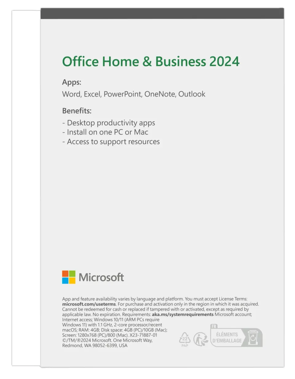Office pro domácnosti a podnikatele 2024 Eng - krabice