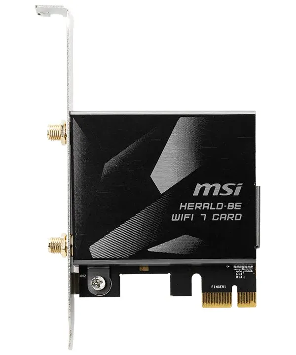 MSI WiFi PCIe adaptér HERALD BE9400 WI-FI 7/ PCI-E/ 6 GHz/ 5GHz/ 2,4GHz