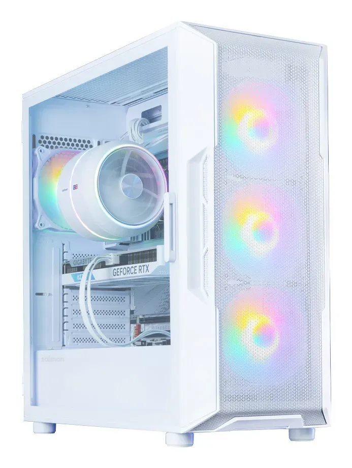 Zalman skříň i3 Neo V2 White / ATX / 4x 120mm RGB Fan / 2x USB 3.0 / bílá