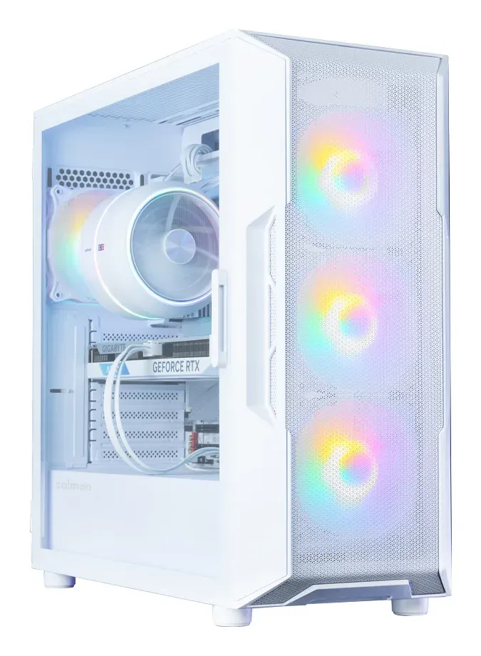 Zalman skříň i3 Neo V2 White / ATX / 4x 120mm RGB Fan / 2x USB 3.0 / bílá