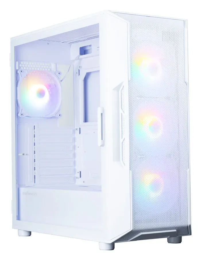 Zalman skříň i3 Neo V2 White / ATX / 4x 120mm RGB Fan / 2x USB 3.0 / bílá