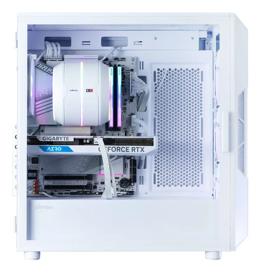 Zalman skříň i3 Neo V2 White / ATX / 4x 120mm RGB Fan / 2x USB 3.0 / bílá