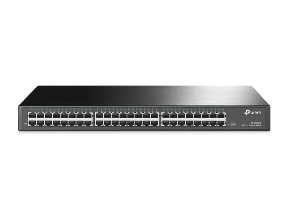 TP-LINK TL-SG1048 GBit switch 48port 48x 10/100/1000Mbps, 48port, 19" rackmount steel case