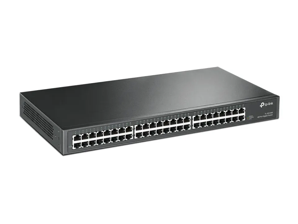 TP-LINK TL-SG1048 GBit switch 48port 48x 10/100/1000Mbps, 48port, 19" rackmount steel case