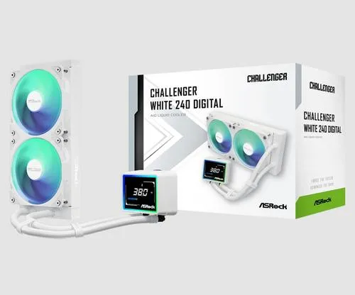 ASROCK CHALLENGER WHITE 240 DIGITAL komplet vodního chlazení CPU intel/AMD (CL240 DIGITAL WHITE)