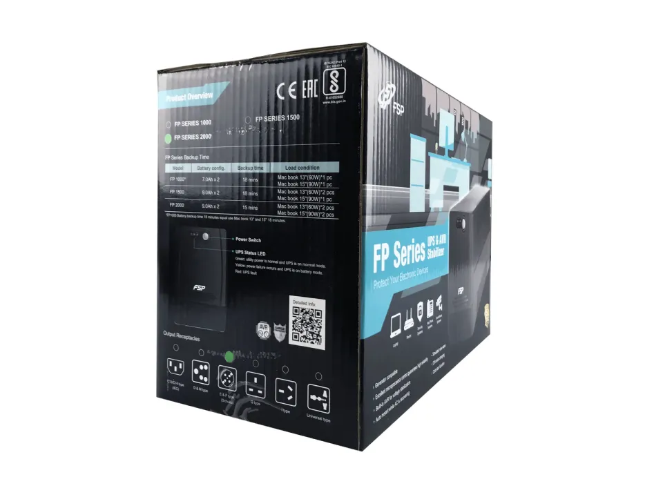 Fortron UPS FSP FP 2000, 2000 VA, line interactive
