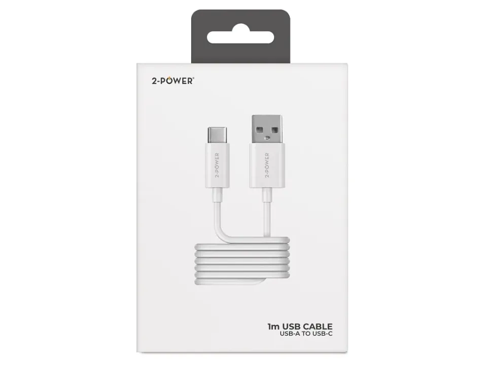2-Power kabel USB-A TO USB-C, 1M