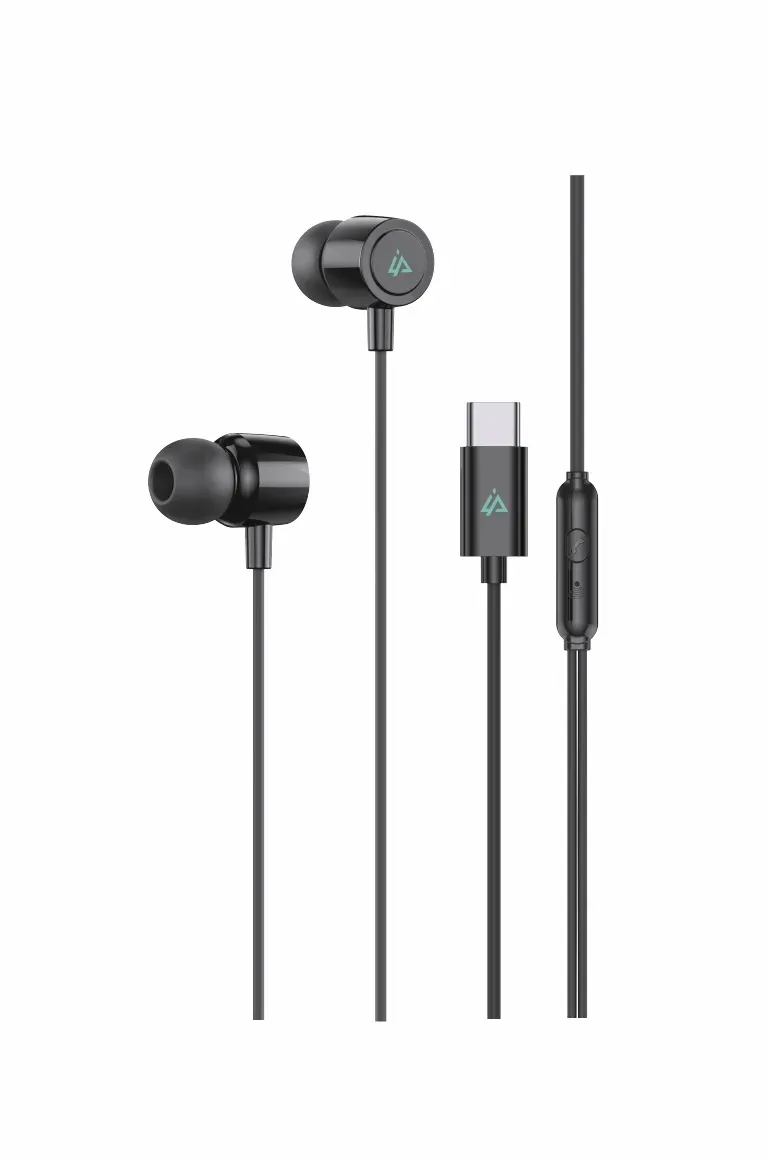 DRÁTOVÁ SLUCHÁTKA USB-C ČERNÁ