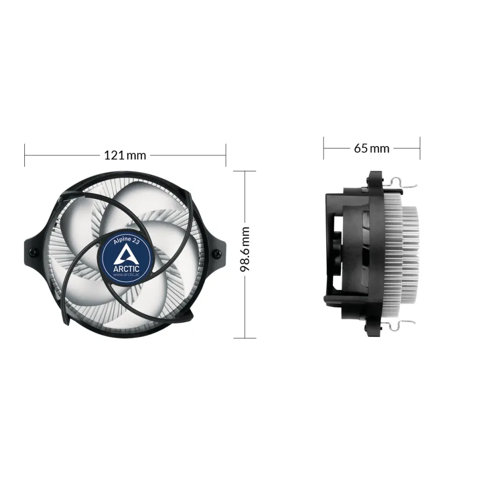 ARCTIC Alpine 23 chladič CPU (AMD AM4, AM5)